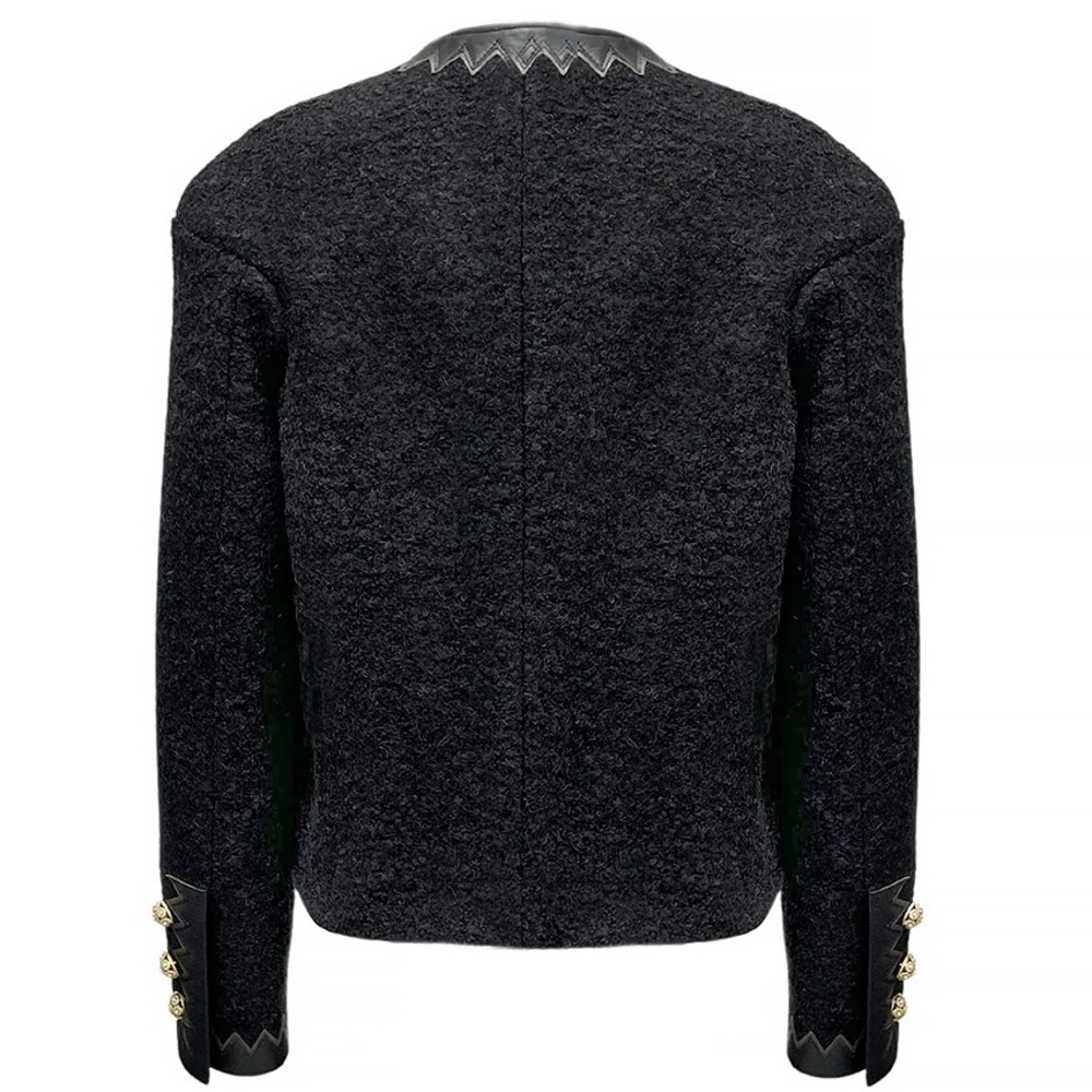 Chanel 2015 Paris-Salzburg Métiers d’Art Black Wool Jacket Karl Lagerfeld FR40 - Picture 2 of 7